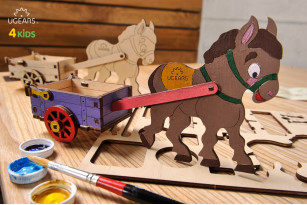 3D coloring model «Donkey»